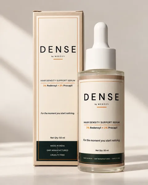 Dense hair density serum bottle